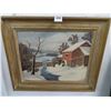 Image 1 : Winter By The Dam - 23" x 19"