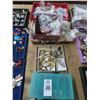 Image 1 : Row of Fashion Jewelry Beads, Pins & Brooches