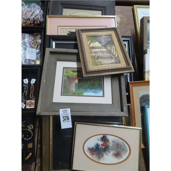 Row of Small Framed Art - 8