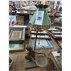 Image 1 : Cast Figural Leaded Glass Small Lamp