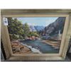 Image 1 : Framed ? Board "The Hunt" - 24" x 30"