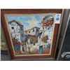 Image 1 : Framed Oil On Board "Villas" Signed Herreum - 18" x 20"