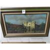 Image 1 : Framed Building Oil On Canvas by Tobin - 18" x 30"