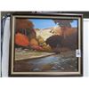 Image 1 : Unframed Art "Desert Storm" By Sandof? - 23" x 27"