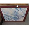 Image 1 : Framed Abstract Art by ? - 30" x 38"