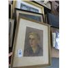 Image 1 : Row of Framed Art 4 Includes Modernist Watercolor City Scape & Limited Edition Prints