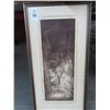 Image 1 : Framed Little Girl Print - 16" x 32"