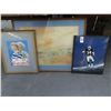 Image 1 : Lot of Asst. Small Framed Prints & Bo Jackson Oil On Board