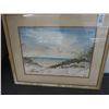 Image 1 : Framed Sunny Day On The Coast - 39" x 25"