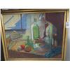 Image 1 : Framed Still Life On Canvas - 28" x 33"
