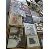 Image 1 : Table Lot of Small Asst. Framed Art Includes Robert Costan Watercolor & Robert Brasher