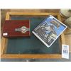 Image 1 : Lot of Display Case, Tommy Bahama Cologne & Jimmy Buffett Bronze CD Cover
