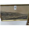 Image 1 : Framed Riverside Scene - 14" x 25"