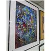 Image 1 : Framed Art Abstract by Donnely - 28" x 36"