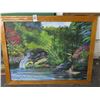 Image 1 : Framed "River Cruise" On Canvas - 32" x 34"