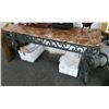 Image 1 : Granite Top Iron Table
