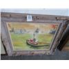 Image 1 : Tug Boat In The Harbor - 26" x 22"
