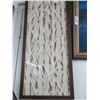 Image 1 : Framed Paper Mache Wall Art - 39" x 16"