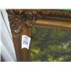 Image 2 : Framed Oil On Canvas Forest Scene - 29" x 40"