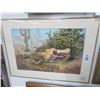 Image 1 : Framed Desert Scene w/Skull By Colette - 20" x 28"