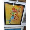Image 1 : Framed Oil On Canvas Couple Scene By S. Karas -28" x 33"
