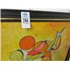 Image 2 : Framed Oil On Canvas Couple Scene By S. Karas -28" x 33"