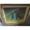 Image 6 : Table Lot Assorted Size Art Includes Antoinette Slick Abstract Painting