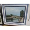 Image 1 : Framed Bridge Scene By Bretysse - 24" x 28"