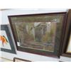 Image 1 : Framed Cottage Stairwell Print - 27" x 23"