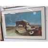 Image 1 : Framed Sleeping In Their Desert Art by Henry Roussail - 36" x 25"