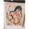 Image 1 : Unframed Lady Wall Art by Espo - 33" x 26"