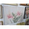 Image 1 : Unframed Floral Oil by S. McGregor - 50" x 40"