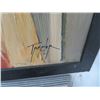 Image 2 : Framed Bar Scene On Canvas By Tremler - 43" x 32"