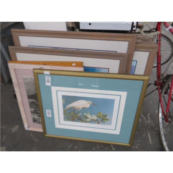 Lot of Asst. Framed Artwork