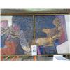 Image 2 : 1966 Mixed Media Abstract Triptych Painting NY by Robert M. Sullins - 37" x 13"