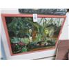 Image 1 : Framed Tropical Print On Canvas by Jana Somach - 25" x 20"