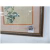 Image 2 : Framed Bird Floral Motif Tapestry - 18" x 13"