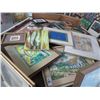 Image 1 : Table Lot Asst. Artwork Including Desmare Cubist Oil & Hoi Lebadaug French Vietnamese