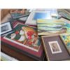 Image 3 : Table Lot Asst. Artwork Including Desmare Cubist Oil & Hoi Lebadaug French Vietnamese