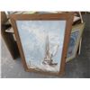 Image 9 : Table Lot Asst. Artwork Including Desmare Cubist Oil & Hoi Lebadaug French Vietnamese