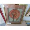 Image 2 : Wall Lot Asst. Artwork Includes 1986 Large Signed Abstract Pastel/Winslow Oil, Lady Litho