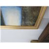 Image 4 : Wall Lot Asst. Artwork Includes 1986 Large Signed Abstract Pastel/Winslow Oil, Lady Litho
