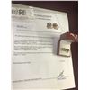 Image 1 : 14K YG Emerald & Diamond Earrings - Total Emerald Weight .75 CT,