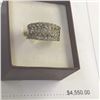 Image 3 : 14K YG Diamond Ring w/9 Marquise Cut Diamonds, 20 Round Brilliant Cut