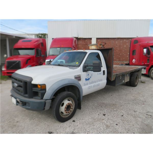 2007 Ford F450 XLSB DSL 16' Flatbed Truck