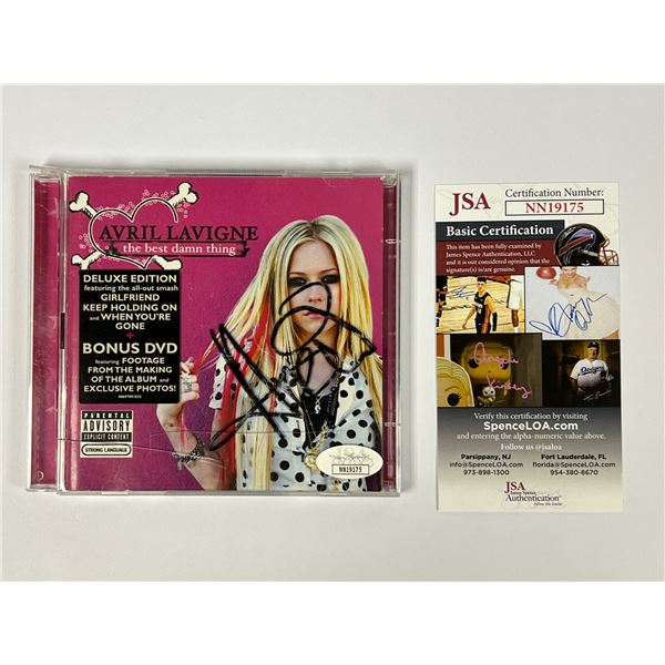 Autographed Avril Lavigne JSA CD Album