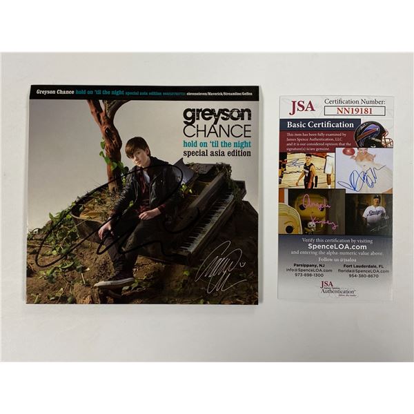Autographed Greyson Chance JSA CD Album