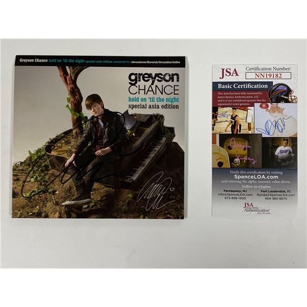 Autographed Greyson Chance JSA CD Album