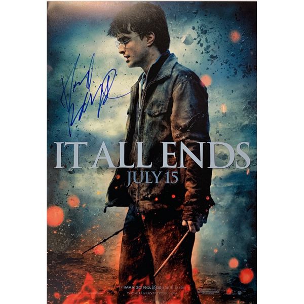 Autographed Harry Potter Daniel Radcliffe Poster