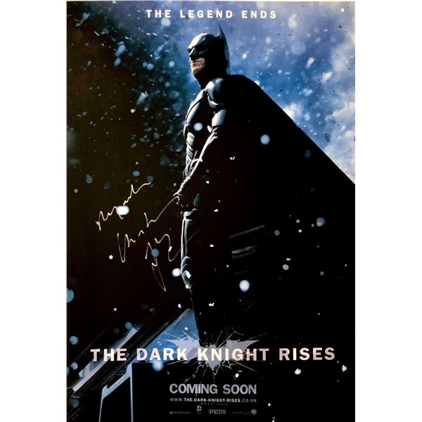 Autographed Dark Knight Rises Poster